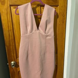 wedding guest dress  blush color